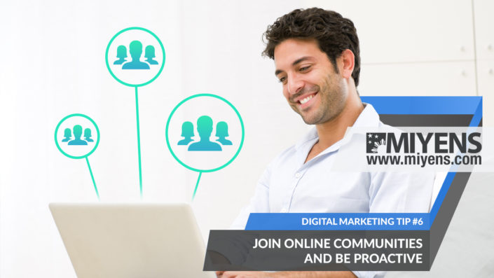 Join online communities to grow your business